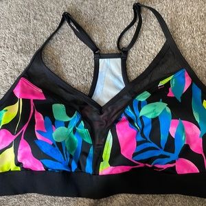 Pink sports bra